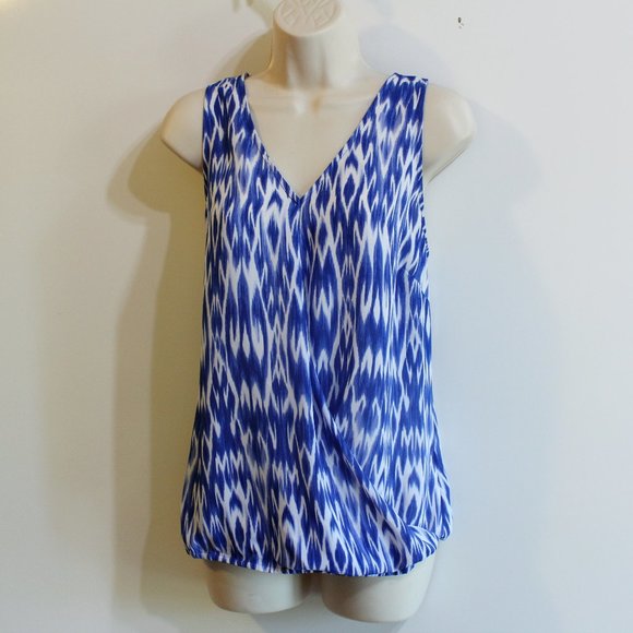 Laundry Shelli Segal Women's Top Size M 8 10 Blue - Picture 1 of 6